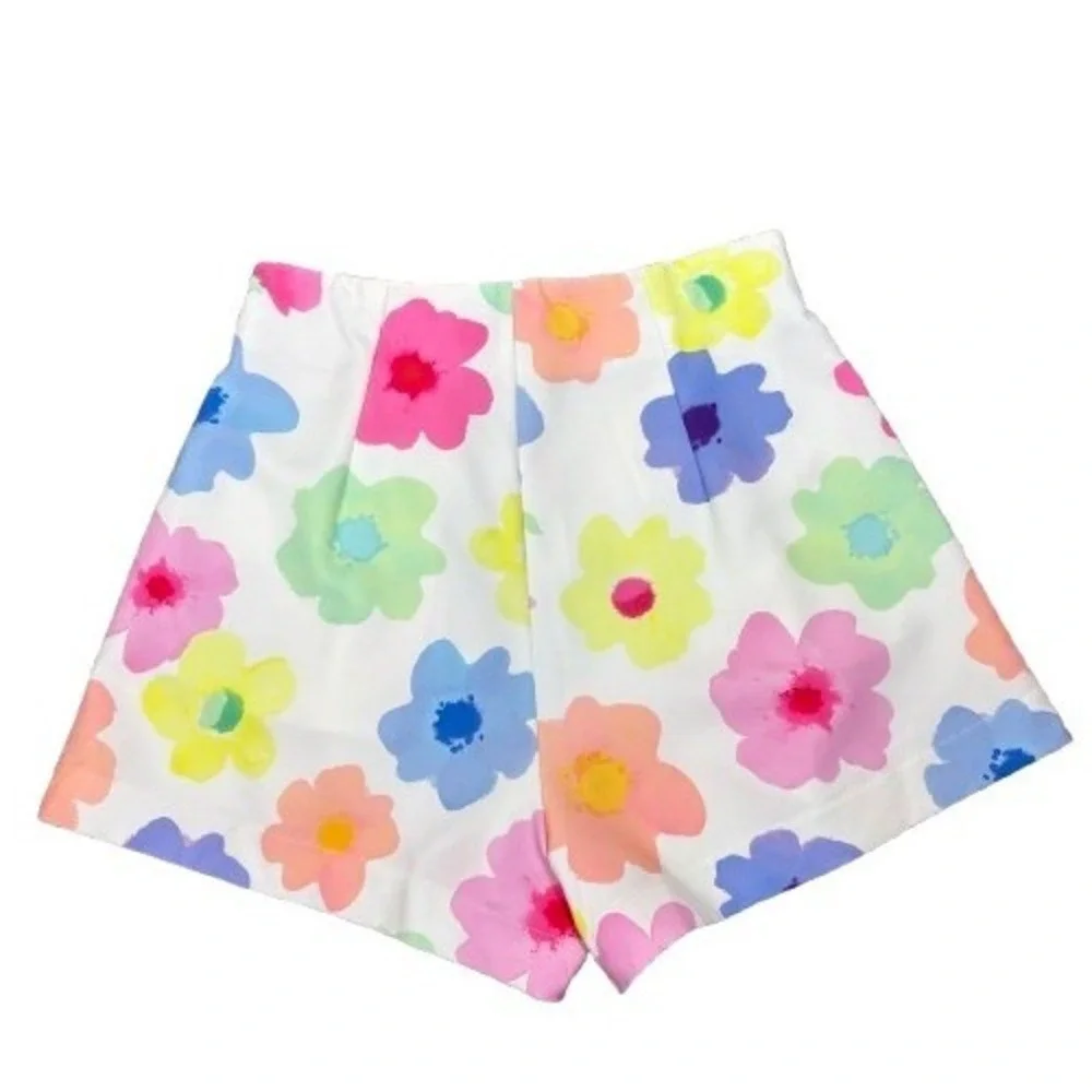 NWT White Fox Sunshine On My Mind Shorts White Multicolor Floral Size‎ Small
